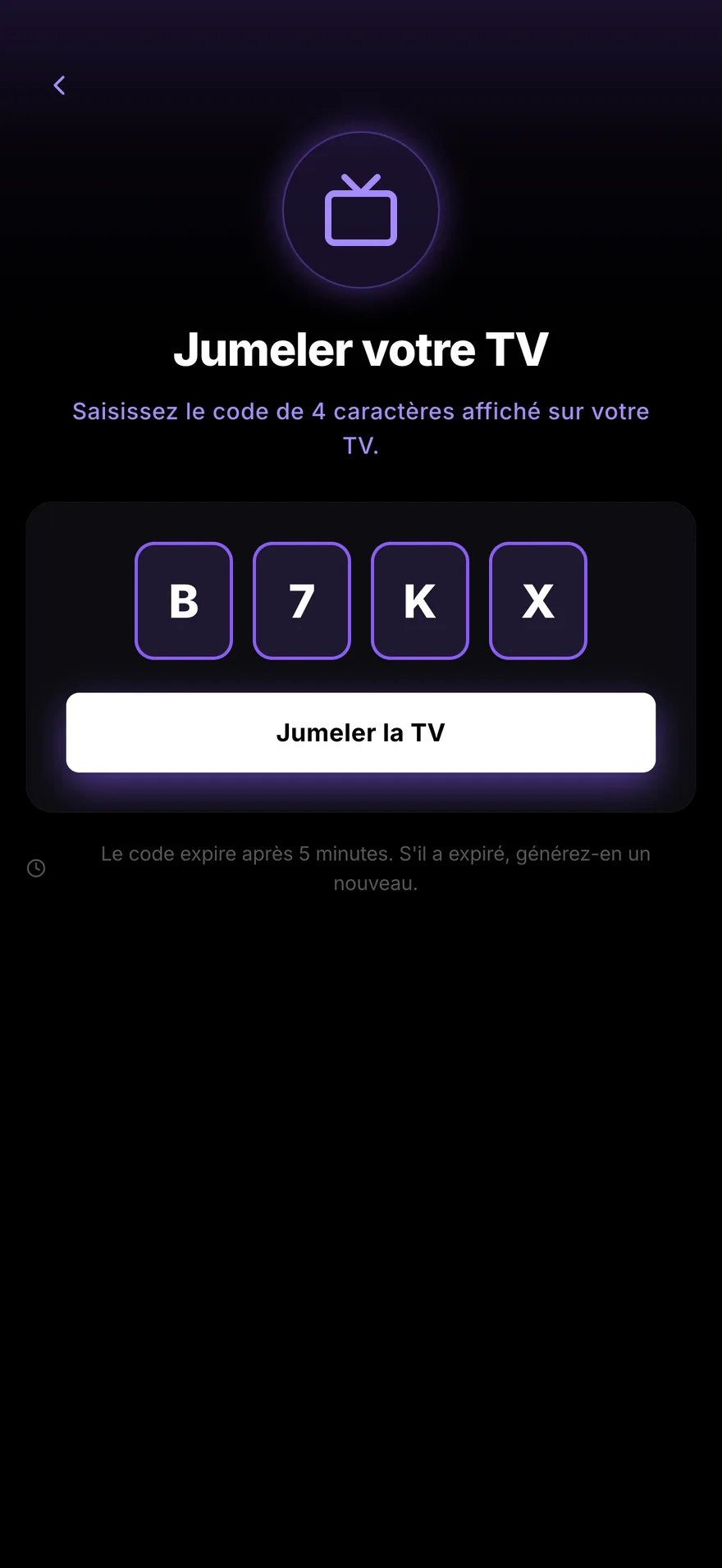 Pair a TV from a phone
